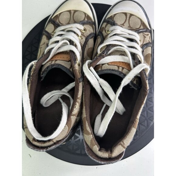 Coach Barrett 2 Brown Sneakers Sz 7B 37 - Picture 8 of 10